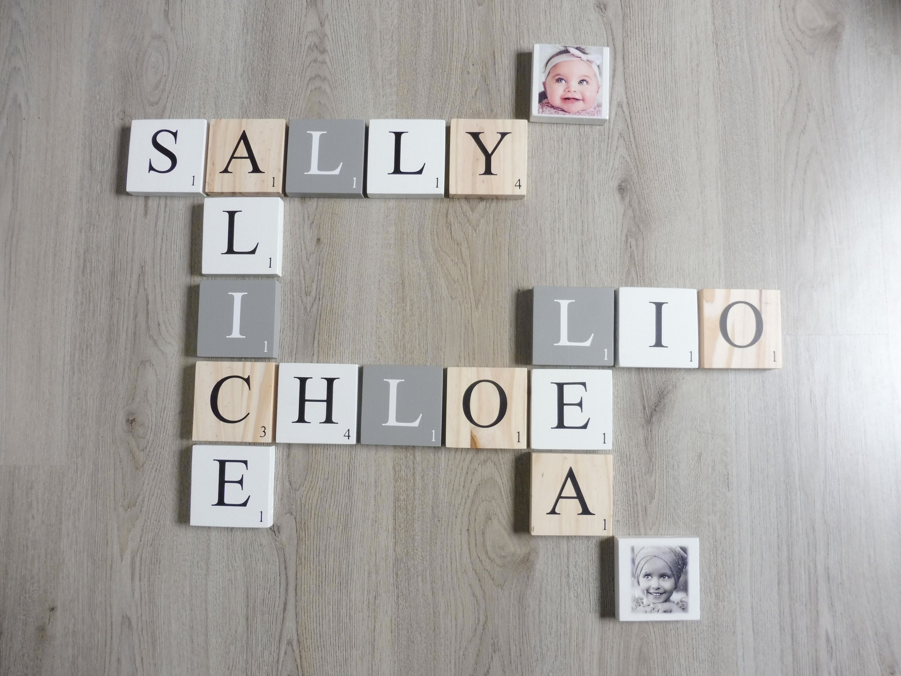 Lettre de Scrabble Géante en Bois, Lettre Prénom Lettre, Chambre Fille, Bébé, Déco, Design