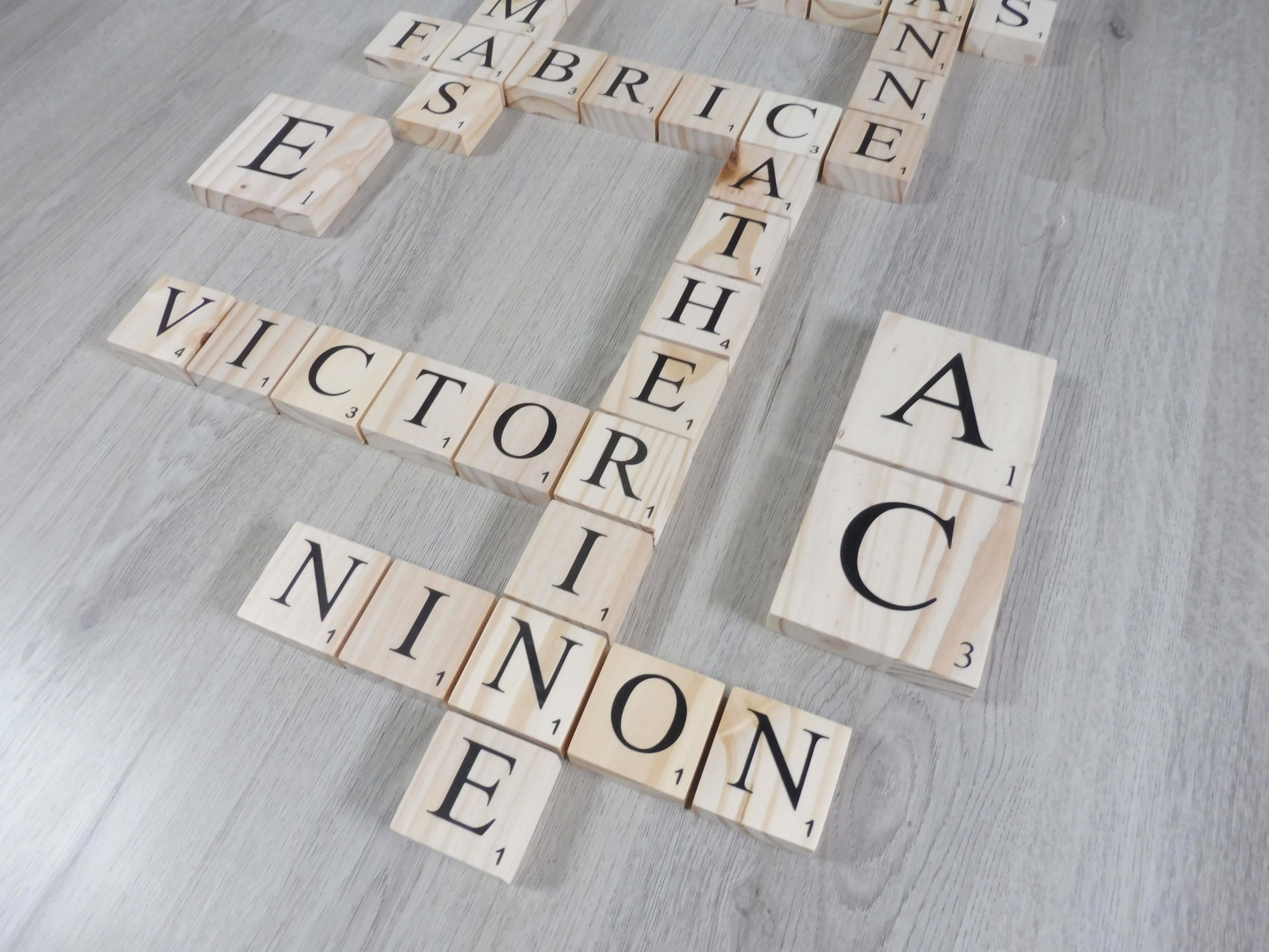 Lettre de Scrabble 5cm X en Bois, Lettre Prénom Lettre, Chambre Fille, Bébé, Déco, Design