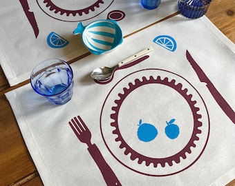 DESAYUNO individual placemats x2