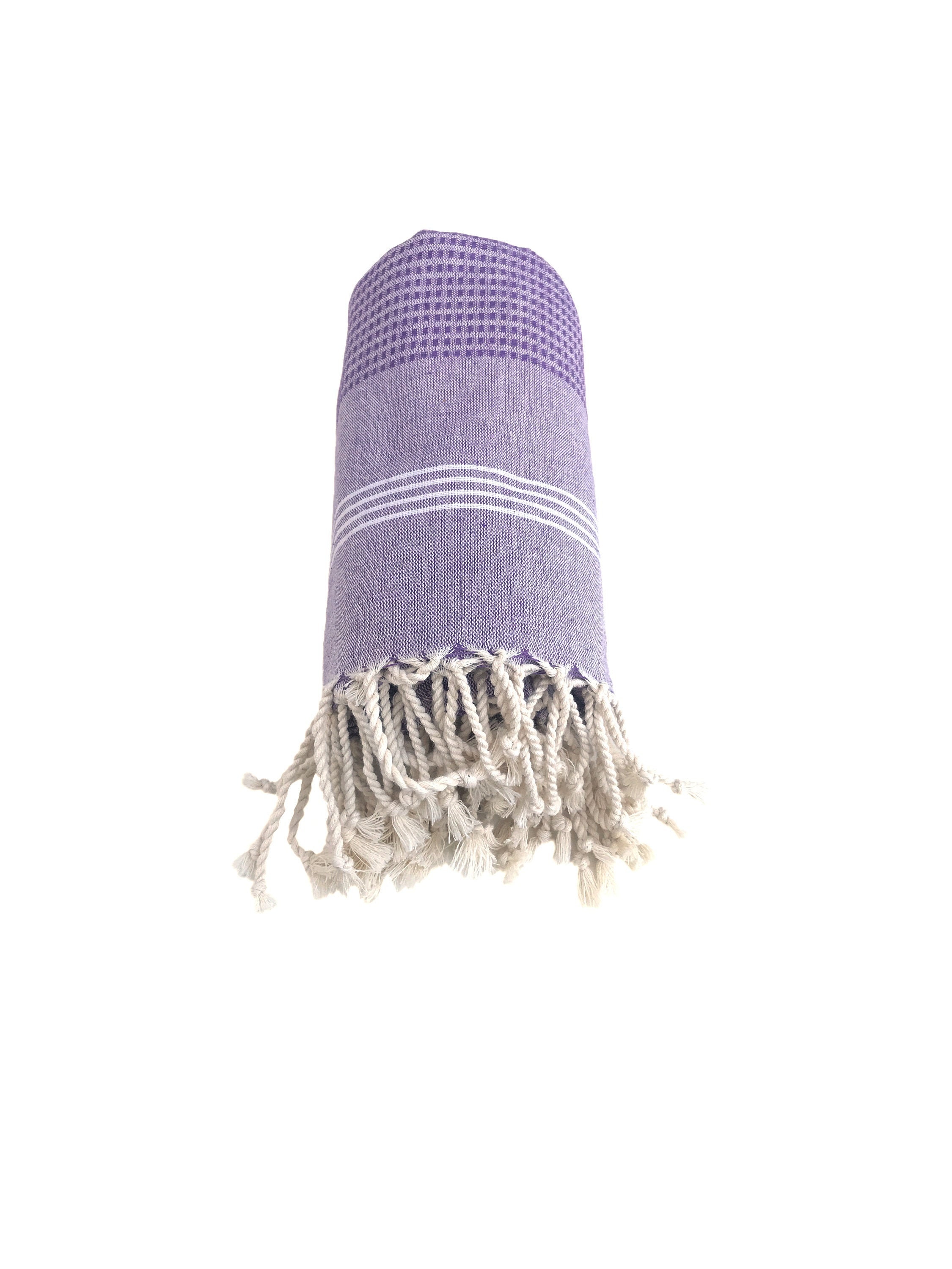 Hamamtuch aus 100% Baumwolle Saunatuch Strandtuch Home Spa von cano-flow No4 lila