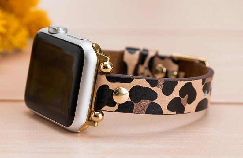 44mm 40mm 38mm 42mm Apple Watch Band Fitbit Versa 2 leather Etsy