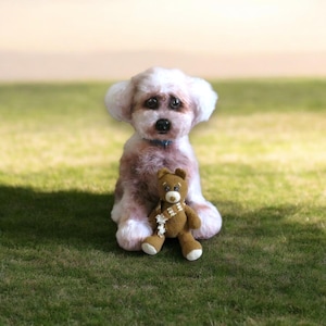 Modèle réaliste au crochet en peluche pour chien. Avec 6 didacticiels vidéo et un modèle écrit complet.