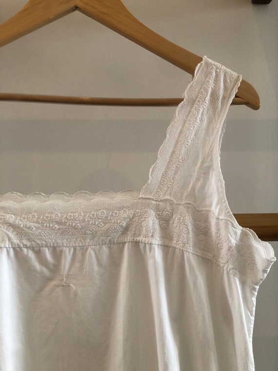 Vintage Cotton Dress with Embroidery - image 2