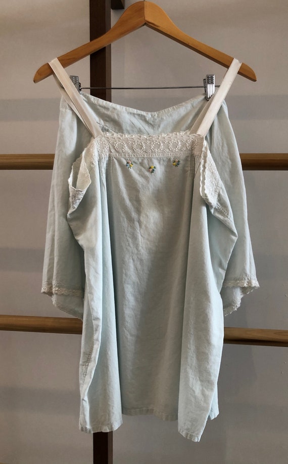 Vintage Pale Blue Pajama Set
