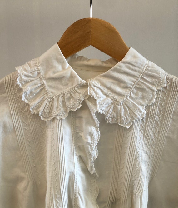Antique Embroidered Cotton Blouse