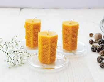 Beehive Beeswax Candle, bees and Beehive decorative candle, Beehive candle of 100% beeswax