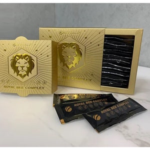 Royal Jelly Royal Bee Complex Honey with Royal Jelly Ginseng Maca, GIFT BOX Premium Quality image 4