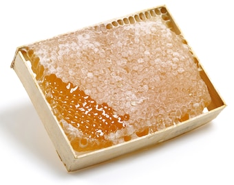 Raw Honeycomb Full Frame, 2023 New Harvest - Organic Pure Honey - Wildflower Honeycomb