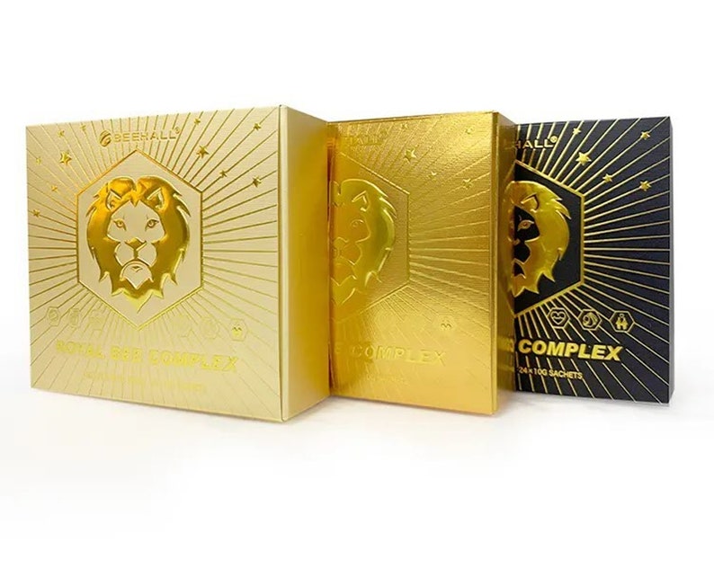 Royal Jelly Royal Bee Complex Honey with Royal Jelly Ginseng Maca, GIFT BOX Premium Quality image 1