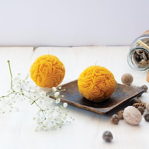 Floral Beeswax Candle - Decorative floral candle, tangled candles of 100% beeswax