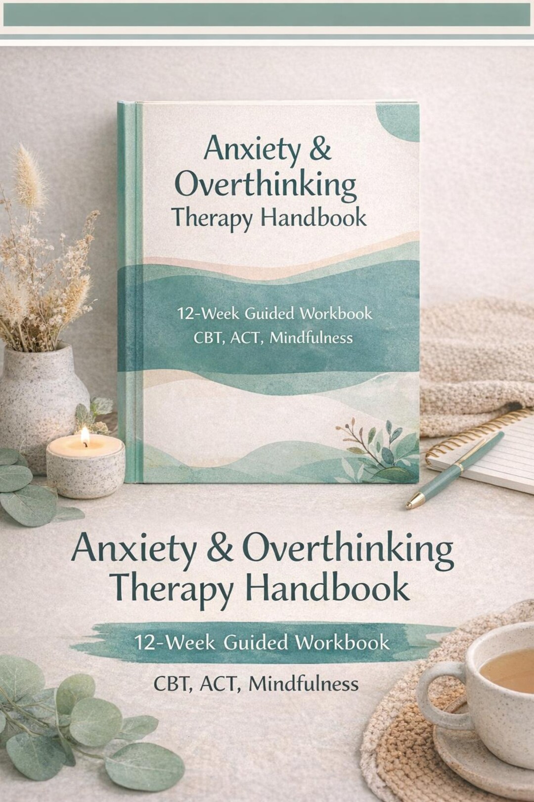 Anxiety & Overthinking Coaching Therapy Handbook | CBT ACT Workbook ...