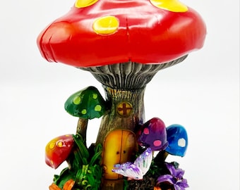 Mushroom Ashtray 9.5 Inch With Removable Top