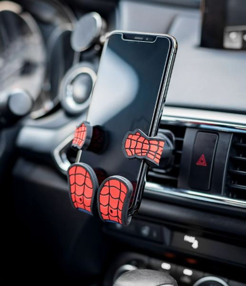 Spiderman Cell Phone Hug Buddy Holder Universal Fit Etsy