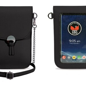 Colorado Black w/ Strap - Touch Screen Phone Purse - Save The Girls (STG)