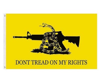 Don't Tread on My Rights - Gadsden Flag - 3x5 ft