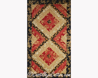 Black, Gold, Red Chevron Quilted Table Runner, 5675-2, free shipping, on sale