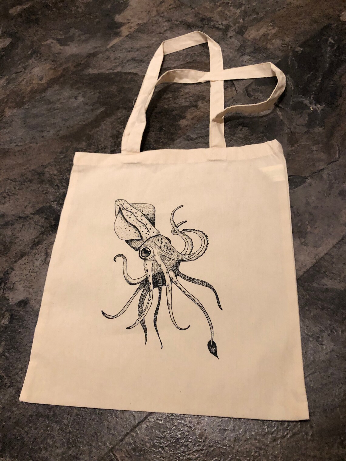 Limited Editon Squid Tote Bag Etsy