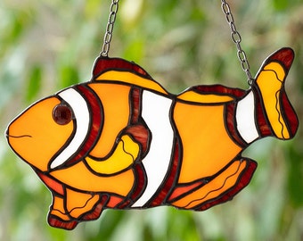 金魚サンキャッチャー ステンドグラス 金魚 装飾 家 窓 壁掛け ママ