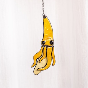 Banaan gesmolten glas Suncather. Keukendecor, grappige muurzonnevanger, kinderkamerdecor, raamversieringen, moedercadeau