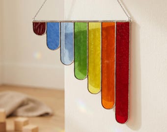 Regenbogen Ecke Bunt Hängetafel Suncatcher Glasmalerei, Fenster Wanddekoration