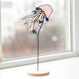 Stained Glass Turtle Plant Stake Flowerpot, Home House Decor Window Sill, Mothers Gift Woman Girl Windowsill Sea Garden decor