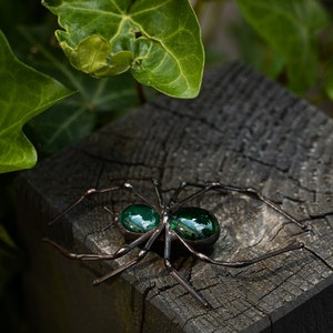 Halloween Bug Brooch Beetle Glass Black Broach Metal Bronze Pin Woman Accessories Imitation Jewelry Badge Interested Boys Animal