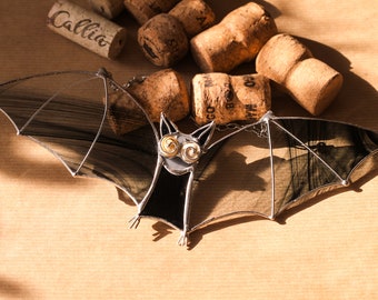 Stained Glass Bat Suncatcher, Black Home House Decor, Window Wall Hangings Gift House