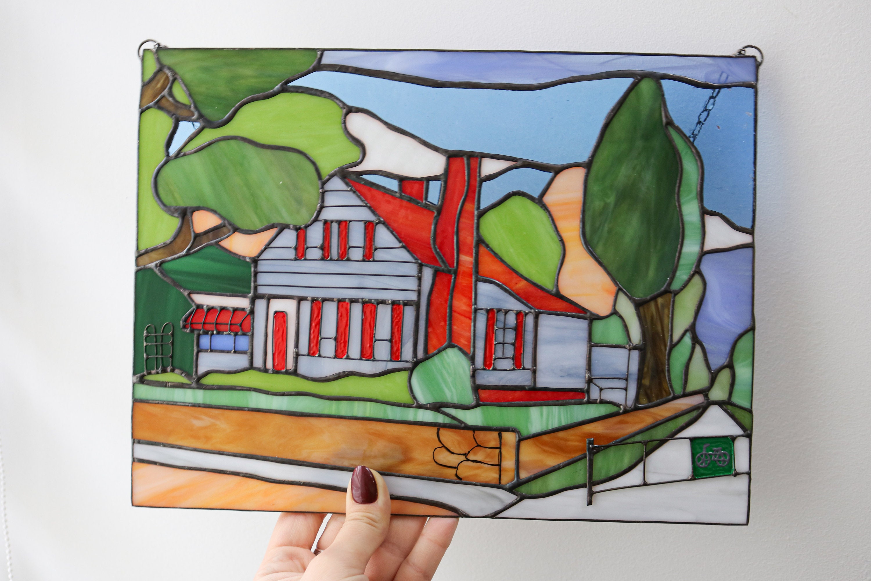 Stained Glass Window Painting - The Farmwife Crafts