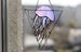 Purple Jellyfish Stained Glass Suncatcher. House Home Decor. Window Wall Hangings. Pendant Cling 