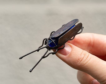 Bug Halloween Brooch beetle Stained Glass Broach Accessories Imitation Jewelry Pin Badge Woman Animal