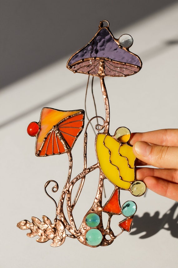 FEBRUARY 19 • KIDS • Faux Stained Glass Mushrooms – MUSEjar