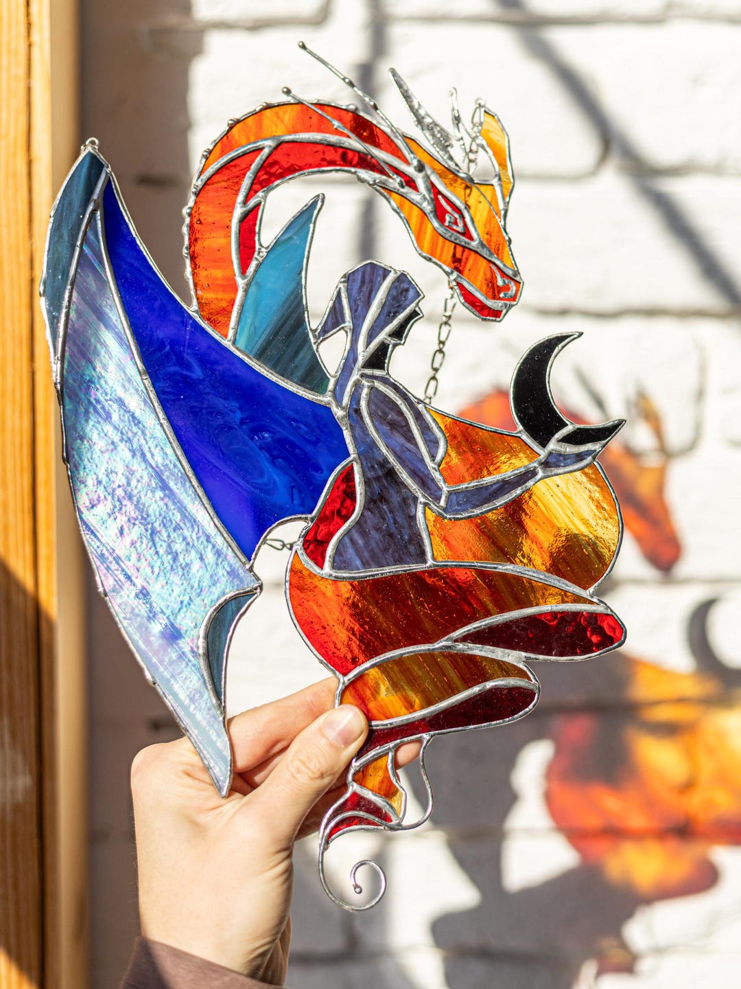 Acchiappasole A Forma Di Fata Con Cuore - Decorazione Da Appendere In Vetro Acrilico Per Interni Ed Esterni - Foto 6