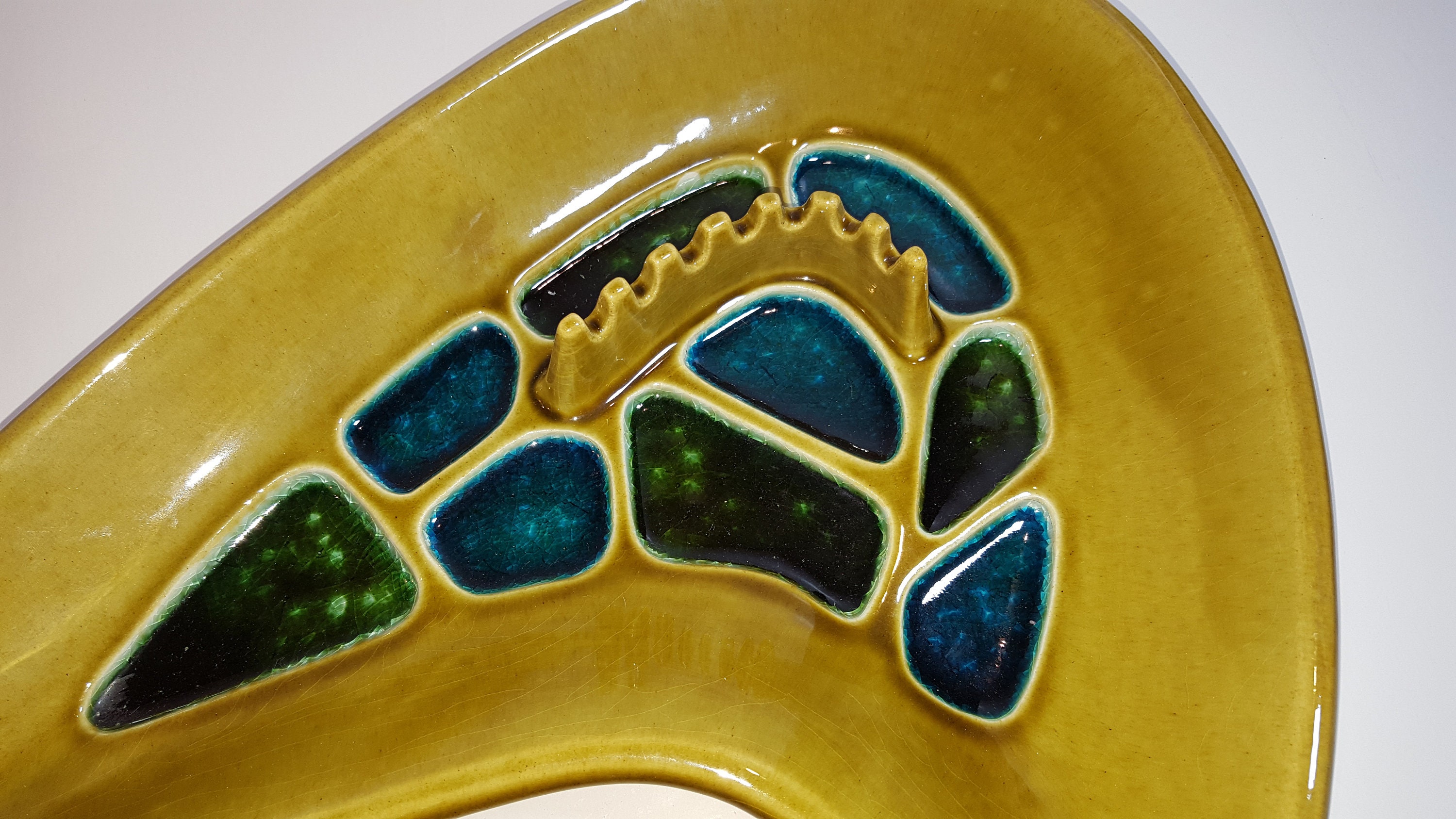 Giant Boomerang Ashtray by California Pottery Company Etsy