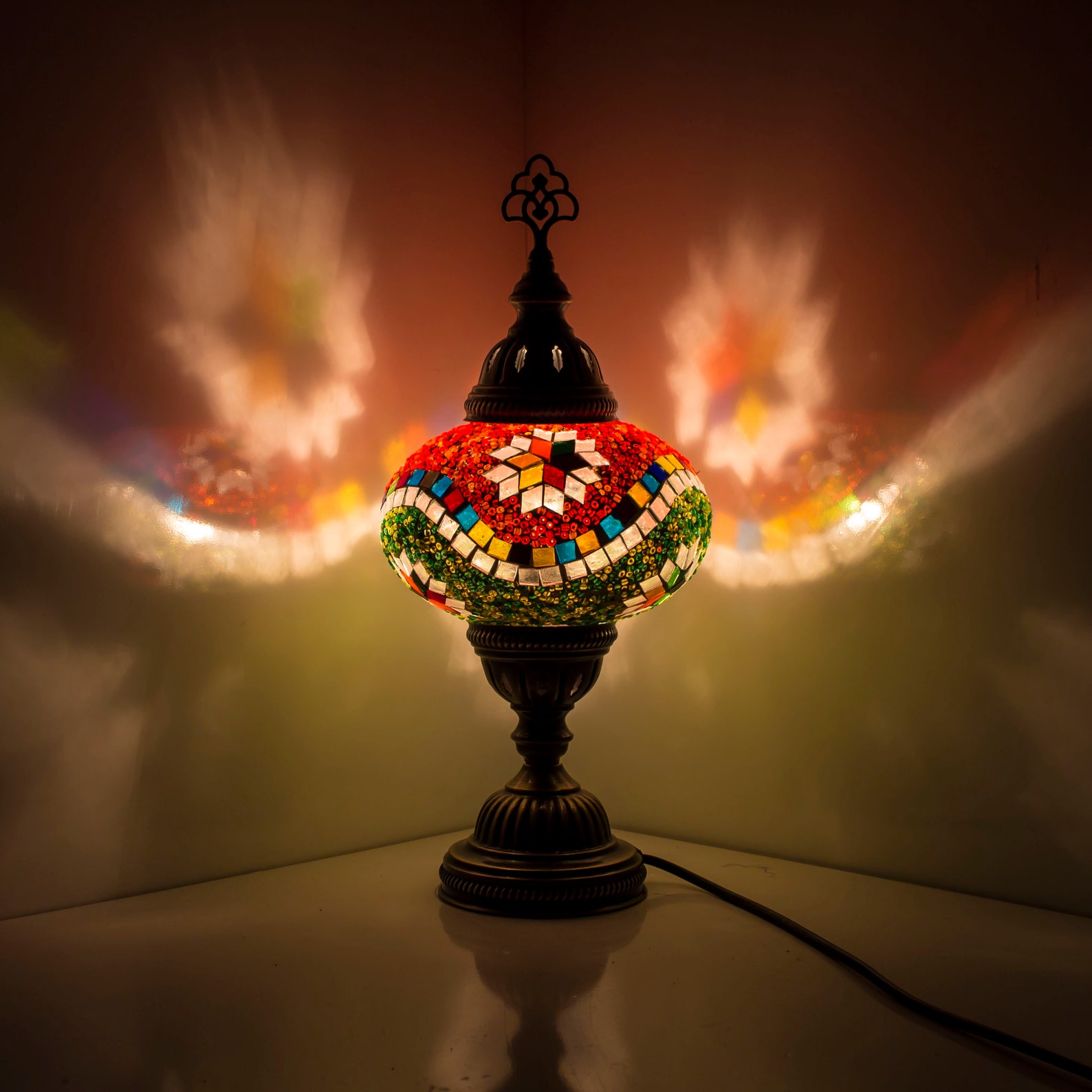 Turkish Lamp Handmade Turkish Mosaic Table Lamp Decorative - Etsy