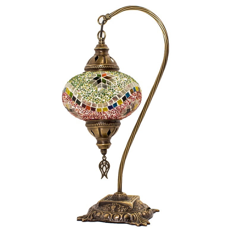 Turkish Lamp Handmade Turkish Mosaic Table Lamp Decorative Etsy