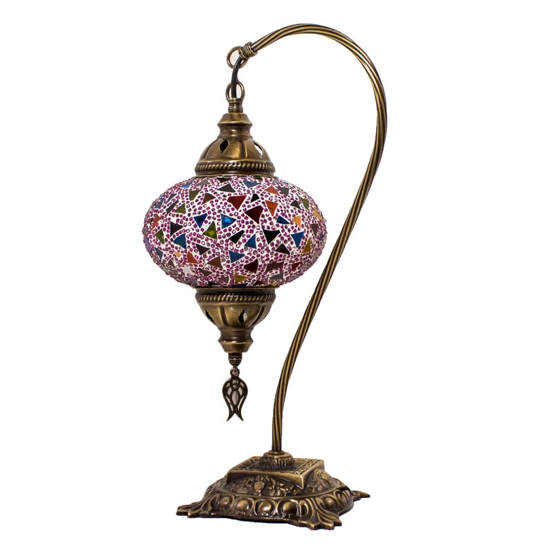 Turkish Lamp Handmade Turkish Mosaic Table Lamp Decorative Etsy