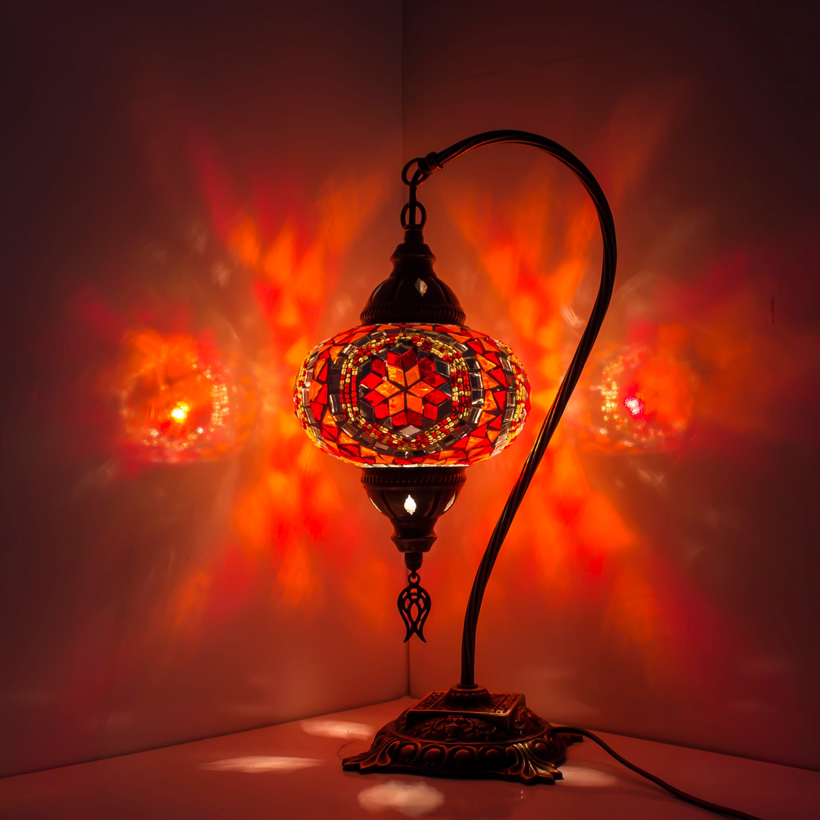 Turkish Lamp Handmade Turkish Mosaic Table Lamp Decorative Etsy
