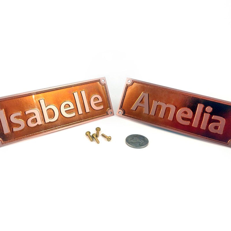 Copper Address Plate - Etsy
