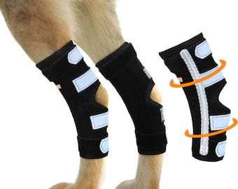 NeoAlly Dog Rear Leg Brace with Metal Spring [Pair]