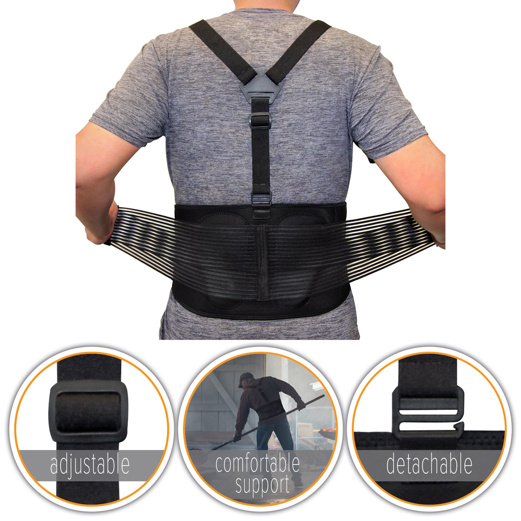 Back Brace for Lifting Lower Back Support for Work Yshape Suspenders