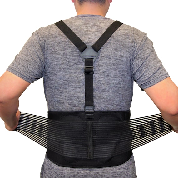 Back Brace for Lifting Lower Back Support for Work Y shape Suspenders Safety Belt With Dual Medical 3D Lumbar Support Relieve Pain 4 Sizes Etsy