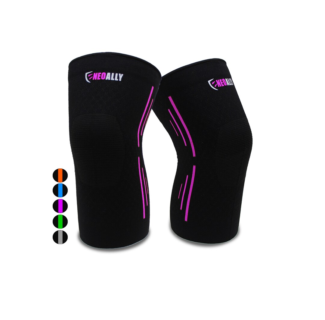 Compression Knee Sleeve for Running Premium Knee Brace for Basketball  Crossfit Squats Weightlifting Arthritis Knee Pain Stay-put Breathable 