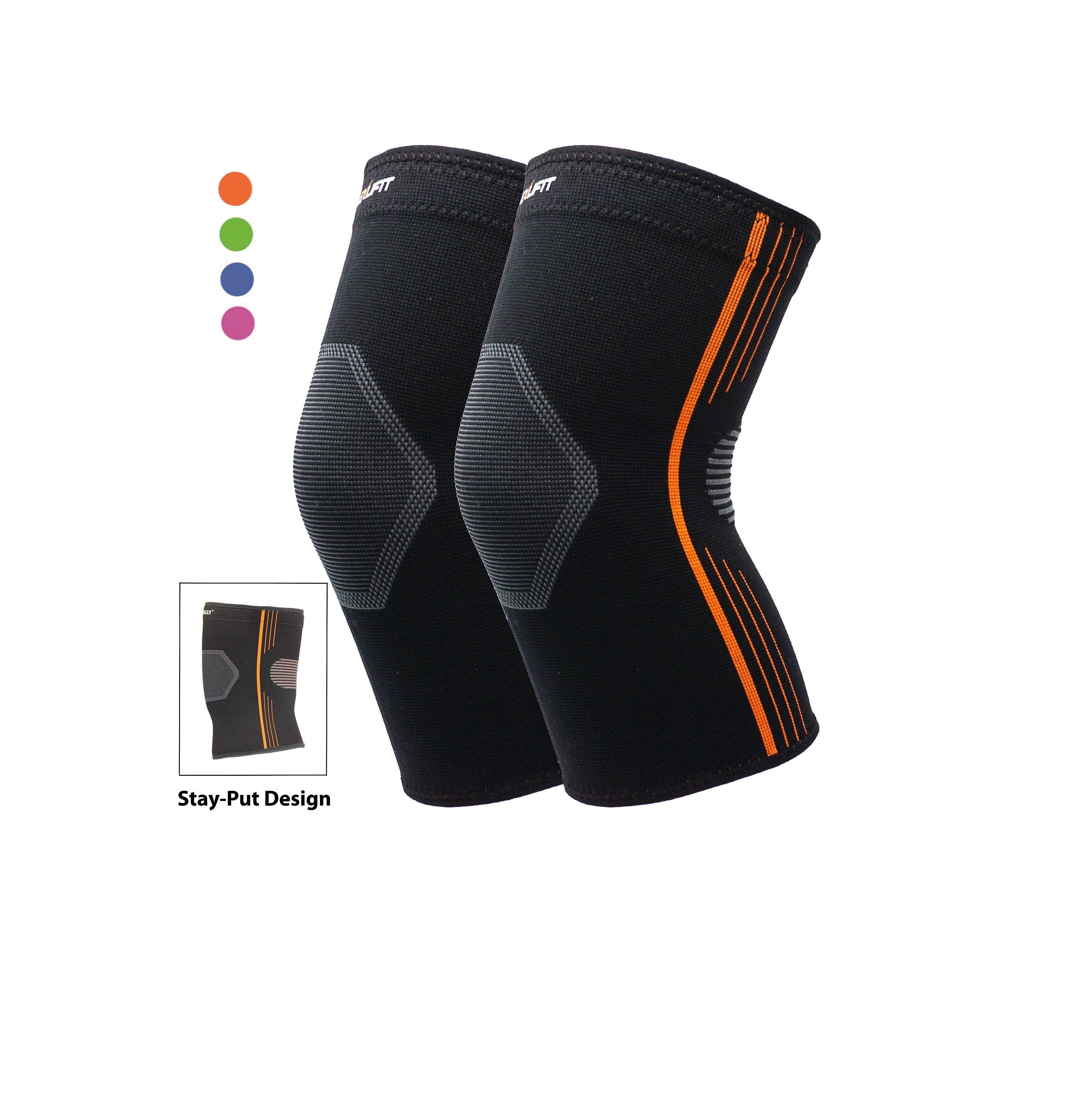 Compression Knee Sleeve for Running Premium Knee Brace for Basketball  Crossfit Squats Weightlifting Arthritis Knee Pain Stay-put Breathable 