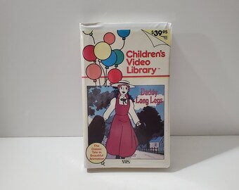 1984 Daddy Long Legs Animated Film Children's Video Library VHS