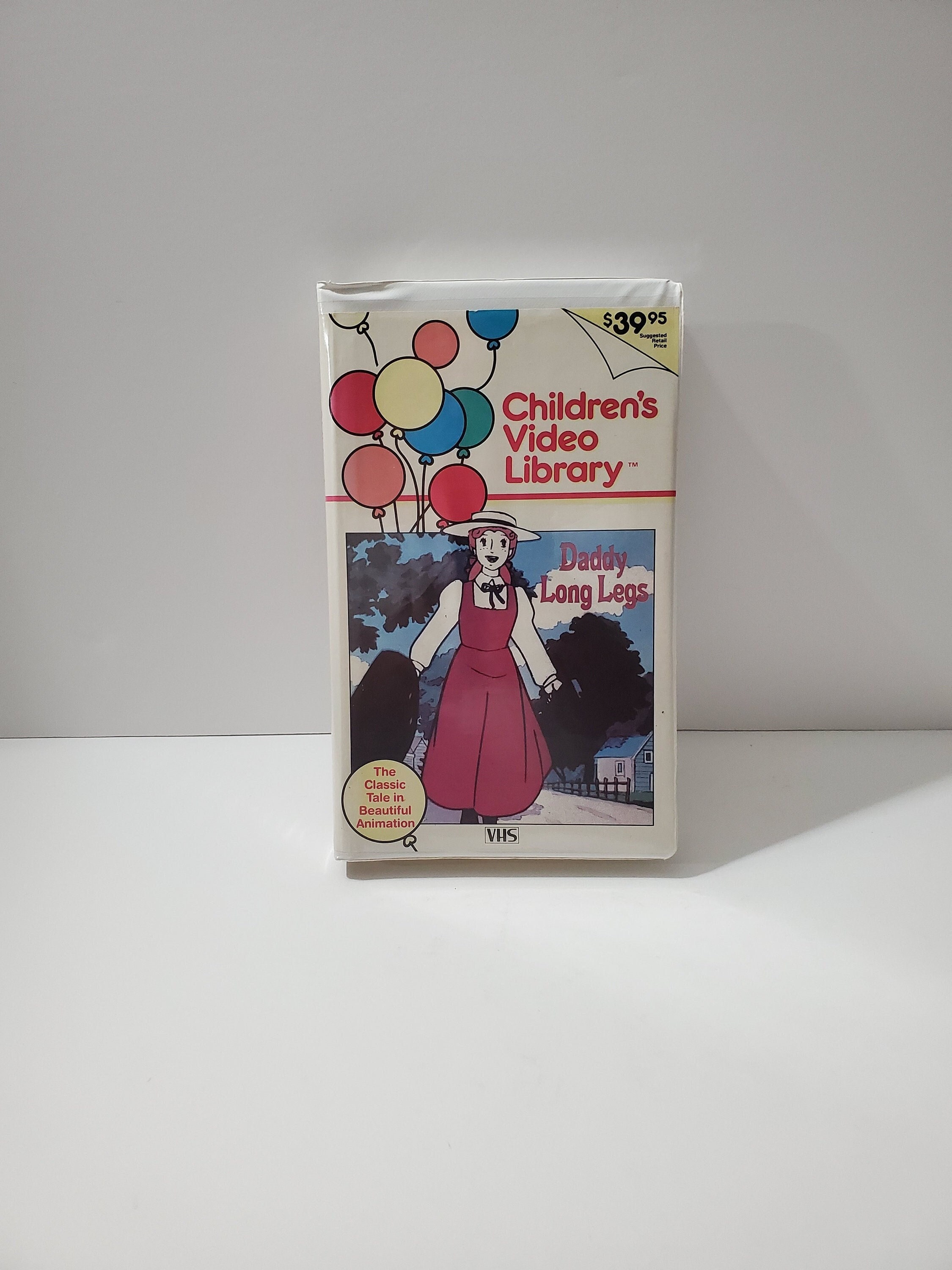 1984 Daddy Long Legs Animated Film Children's Video Library VHS