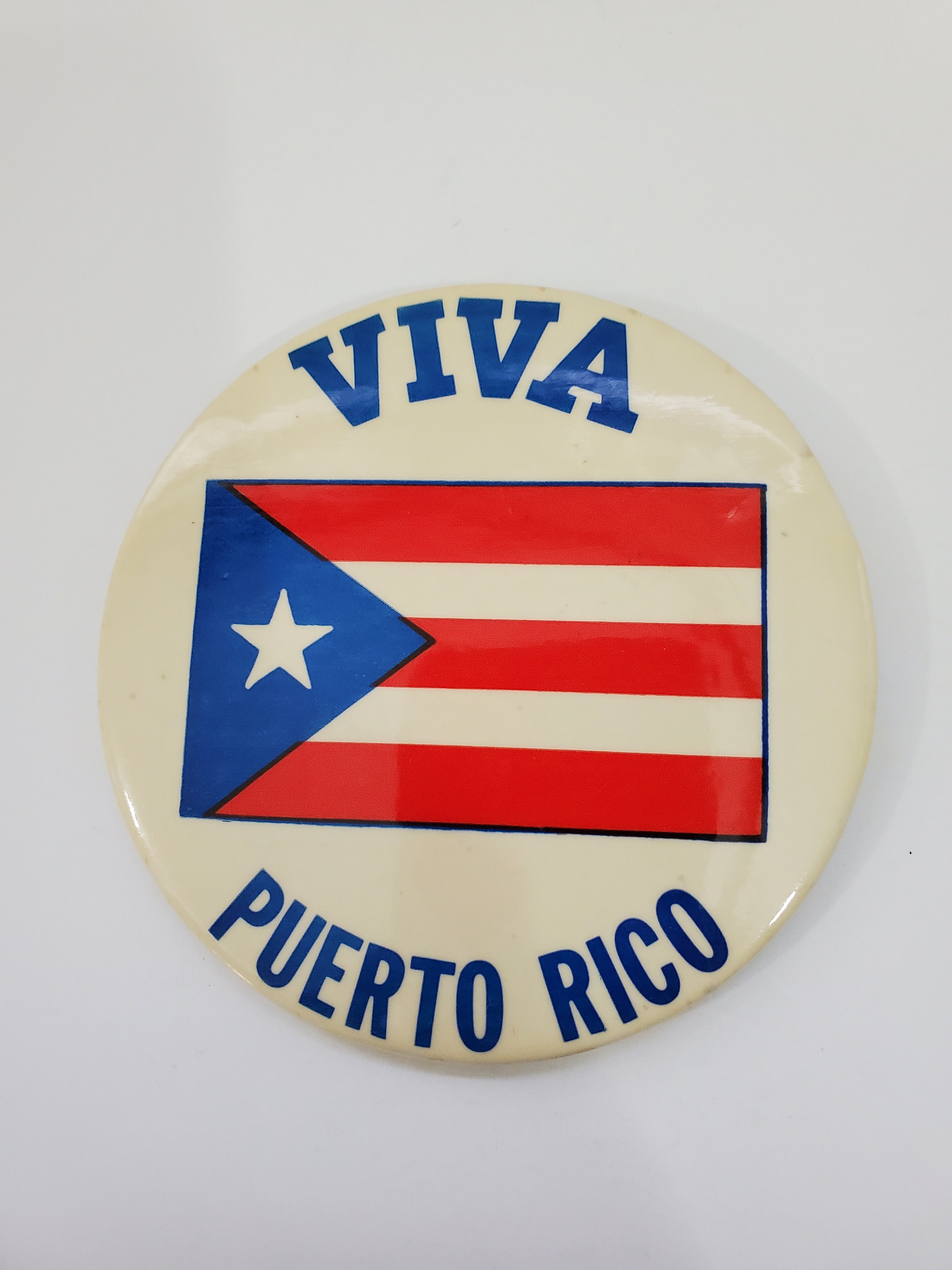 Two Large Viva Puerto Rico Button Pins Etsy Italia