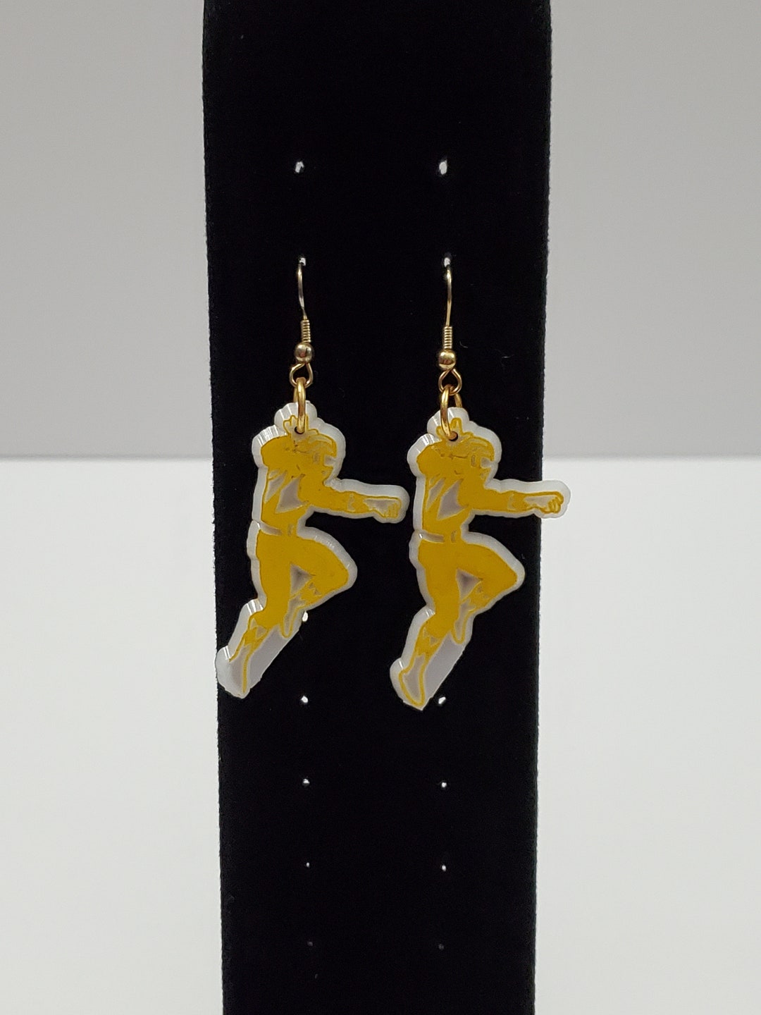 1994 SABAN Mighty Morphin Power Rangers Yellow Ranger Crafted Dangle ...