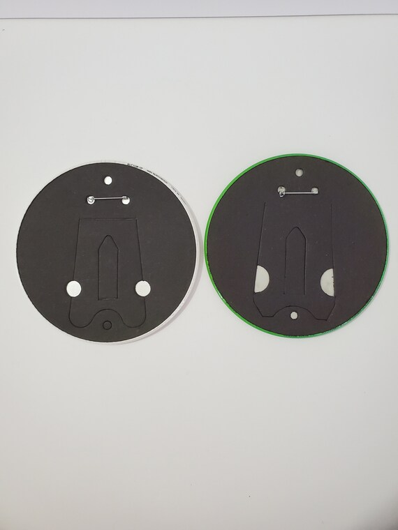 Two Extra Large Bart Simpson 6" Button Pins - image 3