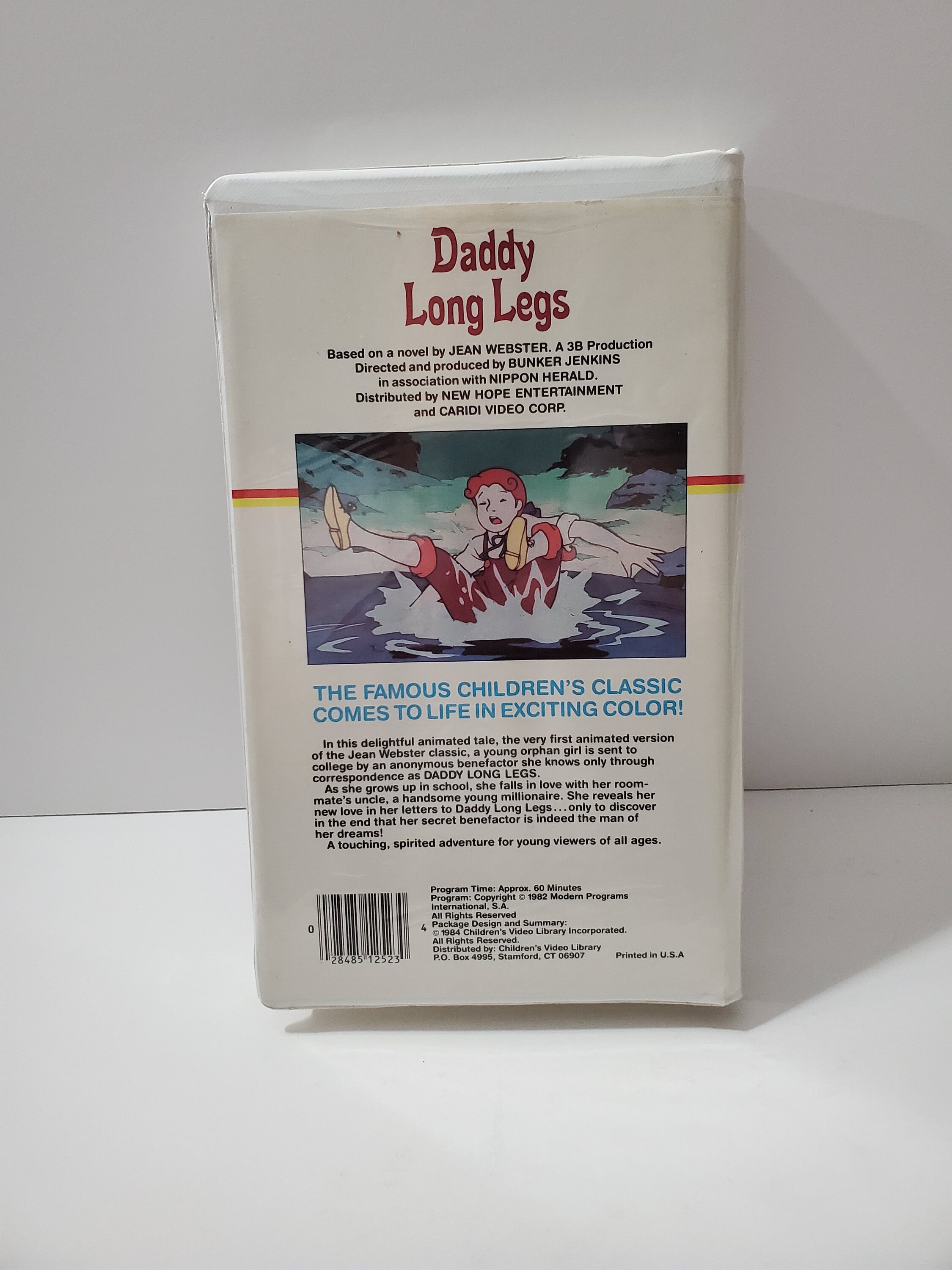 1984 Daddy Long Legs Animated Film Children's Video Library VHS