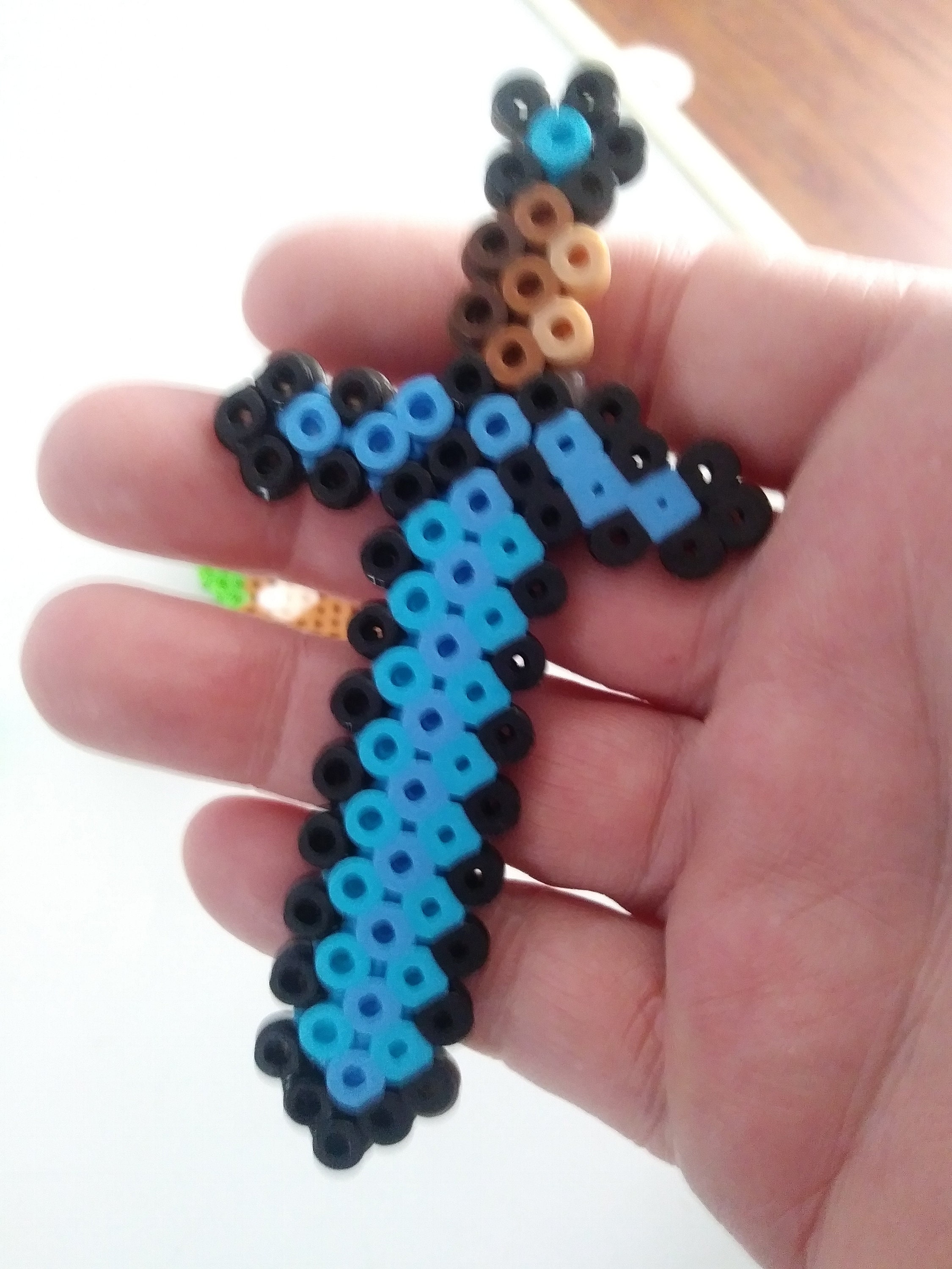 Perler Bead Pixel Art Minecraft Sword Axe Hatchet Club Magnets Set Makes A Nice Gift For Perler Bead Pixel Art Minecraft Sword Axe Hatchet Club Magnets Set Makes A Nice Gift For